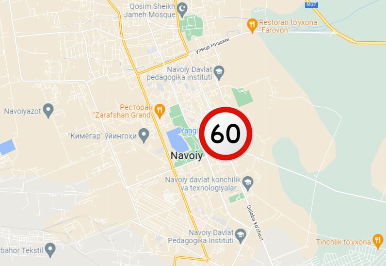 60 км/ч - в Ташкенте официально снизили максимальную скорость - 13