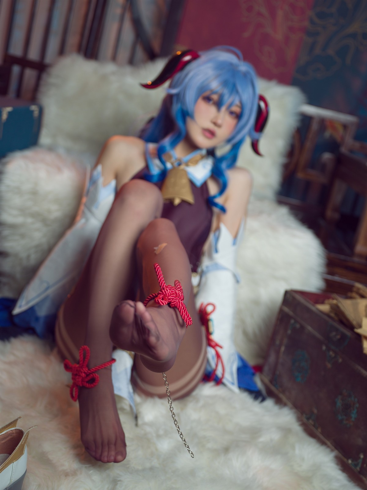 阿包也是兔娘 Cosplay 舰长 原神甘雨 11