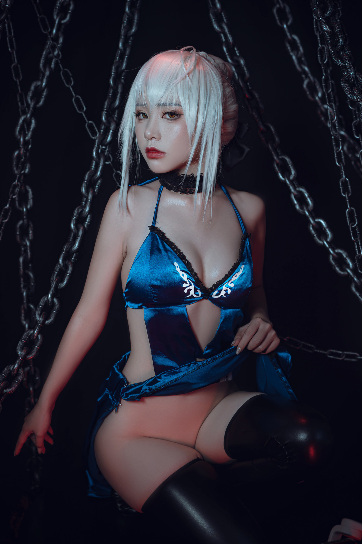 爆机少女喵小吉 Cosplay 黑呆 Saber Alter 10