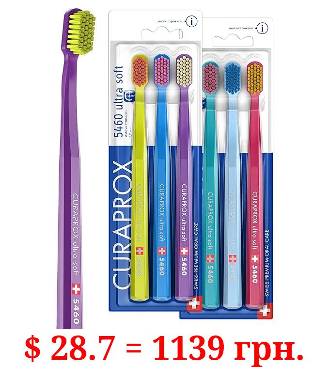 Curaprox 5460 Ultrasoft Toothbrush, 6 Pack