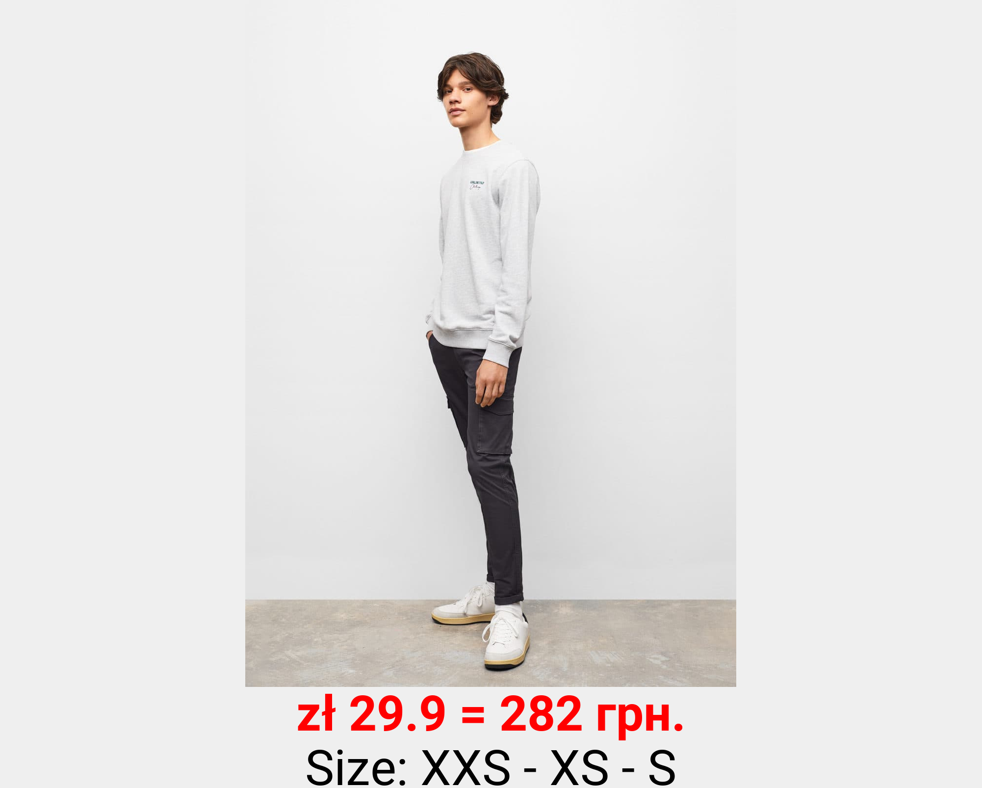 Sudadera algodón mensaje