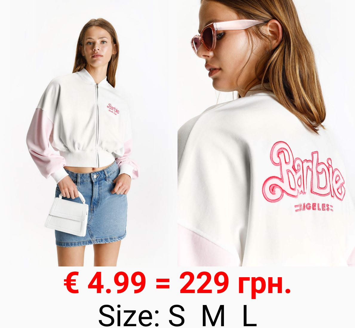 Barbie™ zip-up sweatshirt
