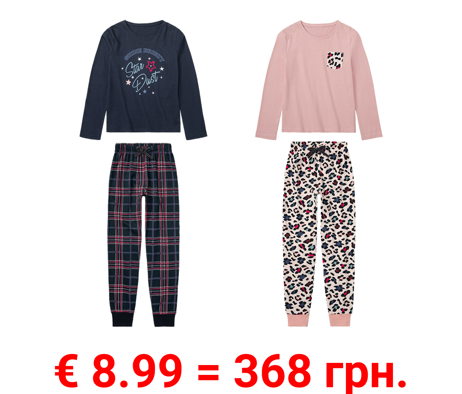 pepperts!® Kinder Pyjama aus reiner Baumwolle