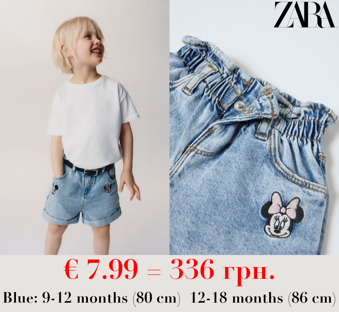 MICKEY & MINNIE MOUSE © DISNEY DENIM BERMUDA SHORTS