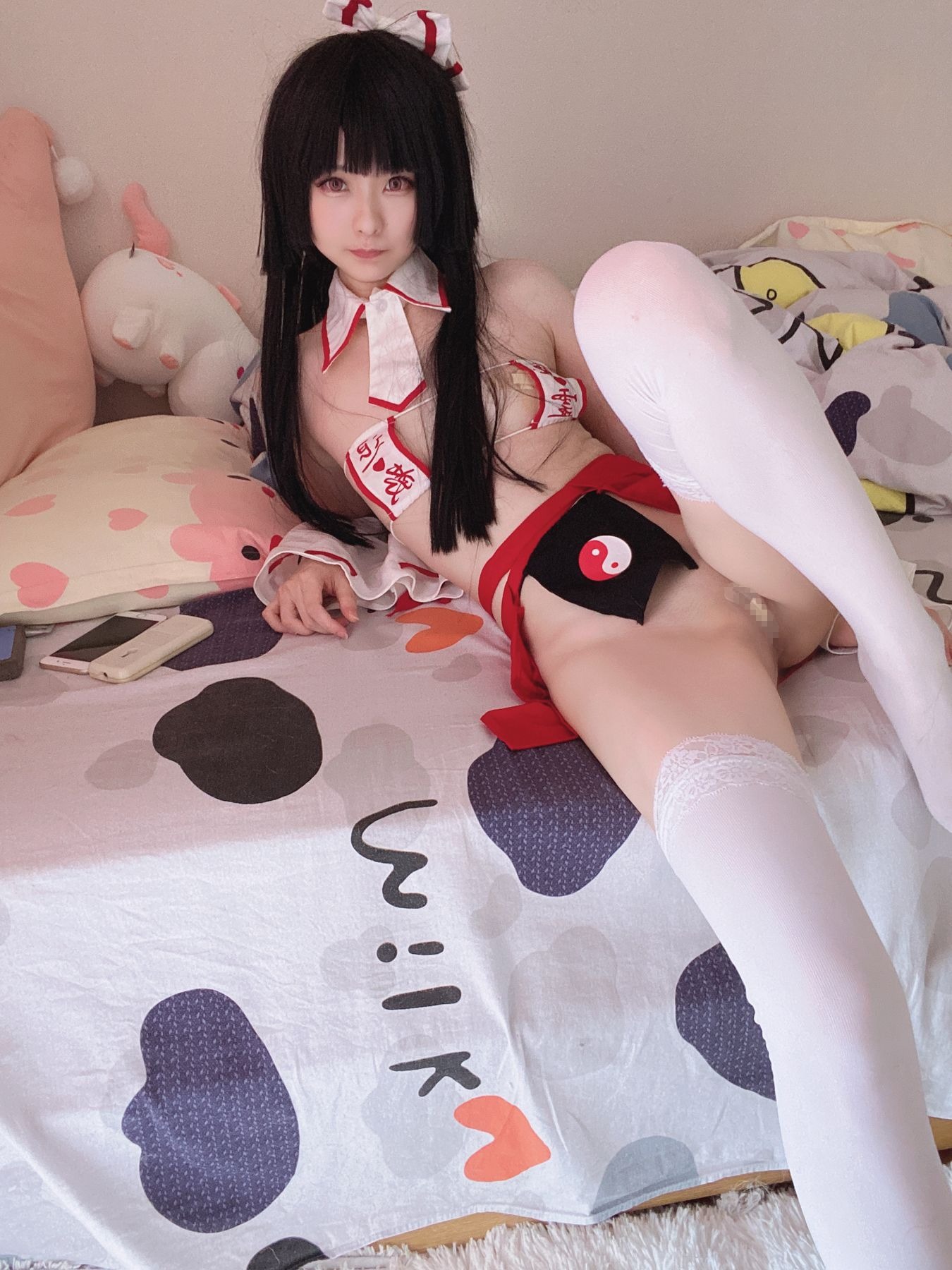习呆呆 - 眼帯ブラ巫女緊縛[55P2V-135MB] 7