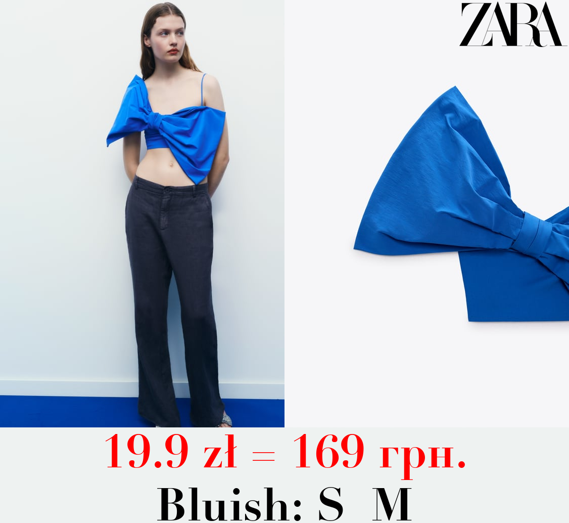 CROP TOP WITH TIE DETAIL