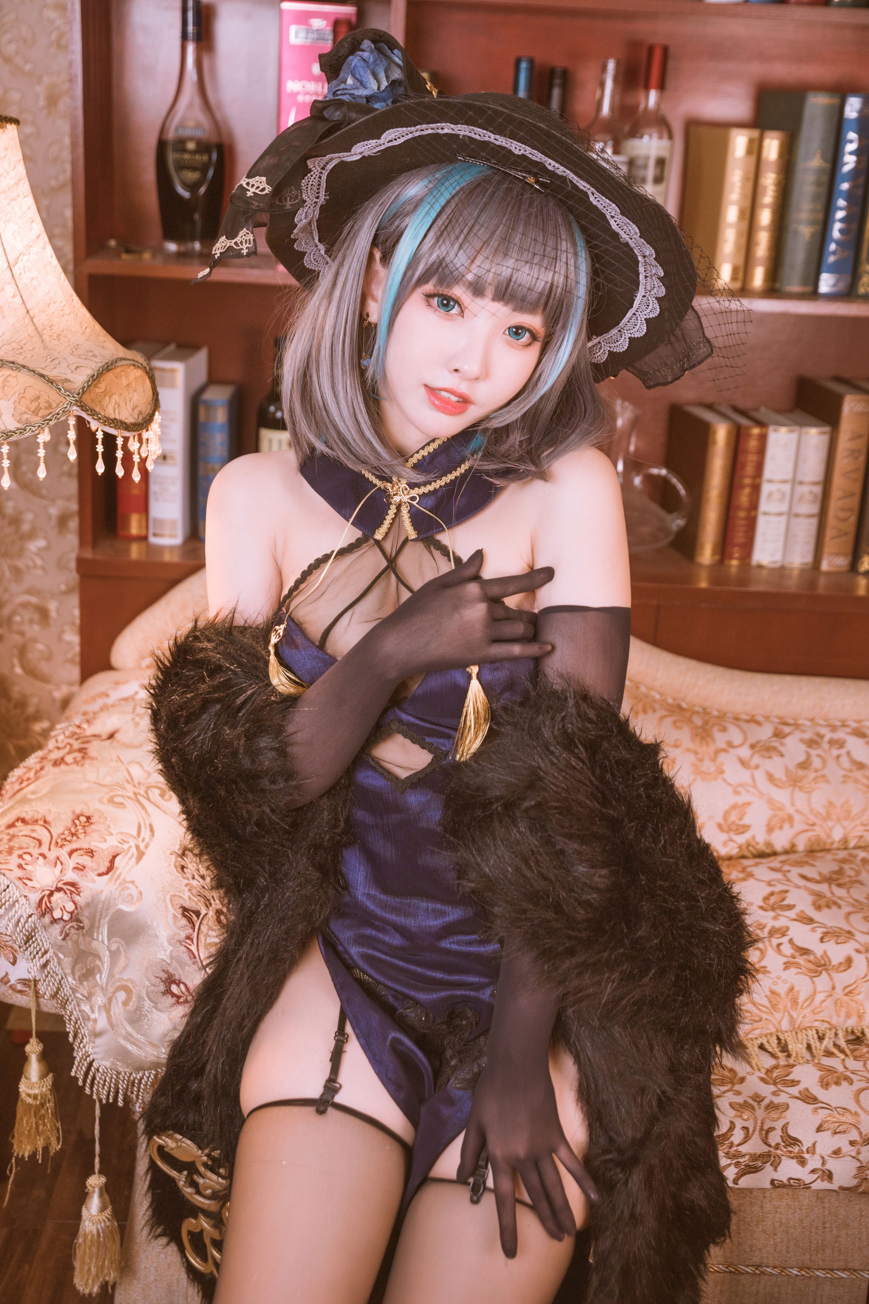 宫本桜 宫本樱樱饼 - 柴郡旗袍 音乐绚烂CaitSith [20P] 19