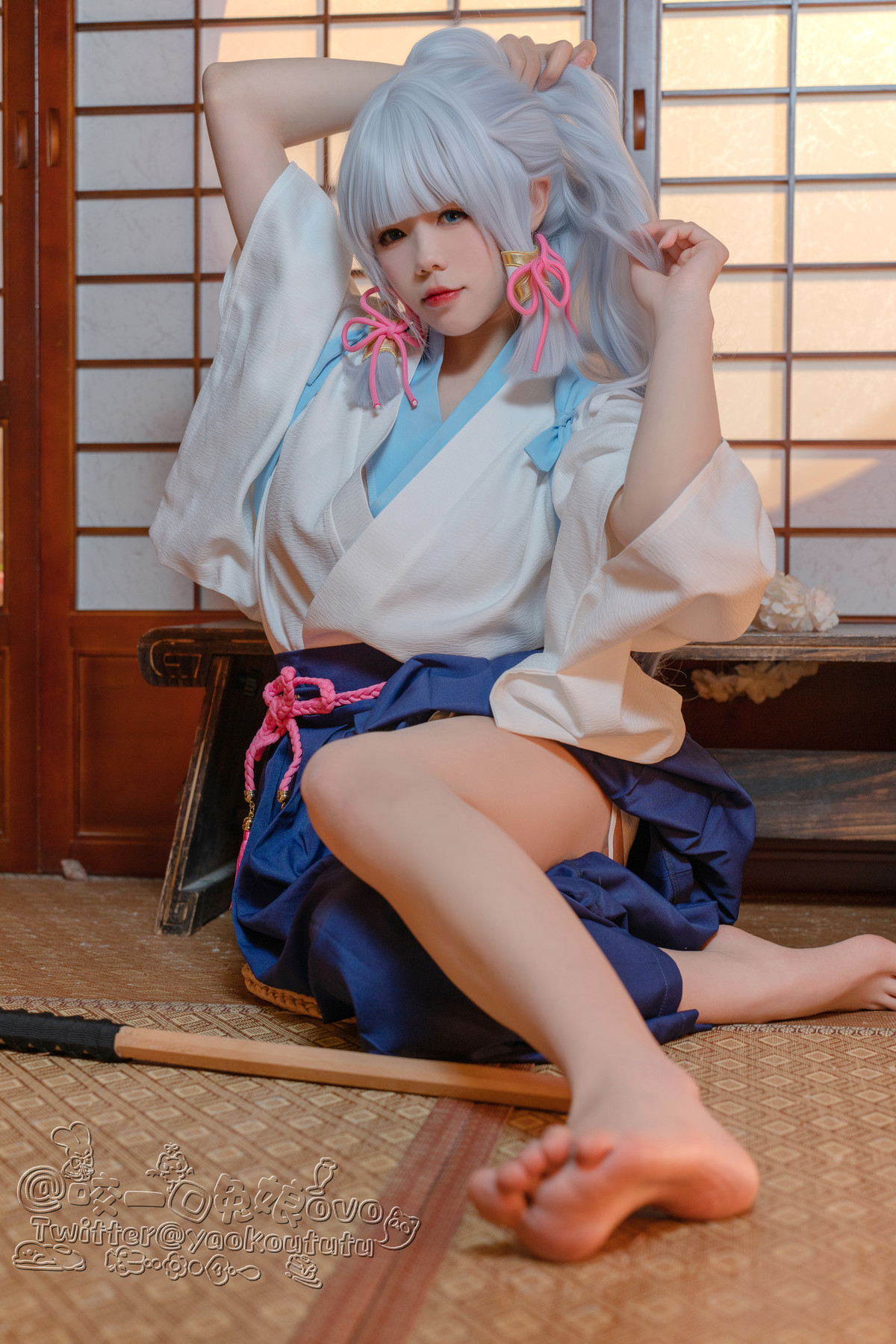 Cosplay 黏黏团子兔 绫华的小憩 7