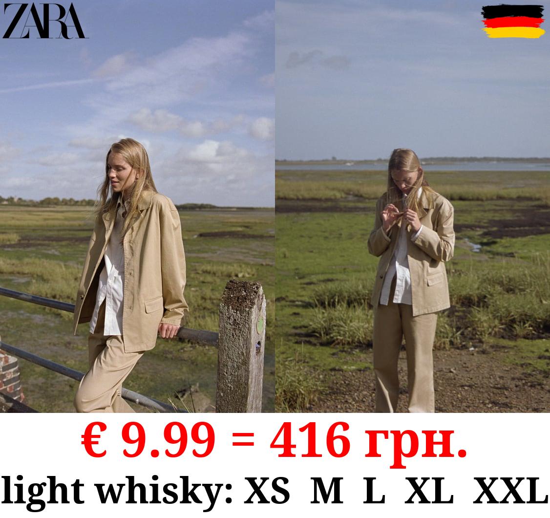 ZW COLLECTION FADED TWILL PYJAMA-STYLE TROUSERS