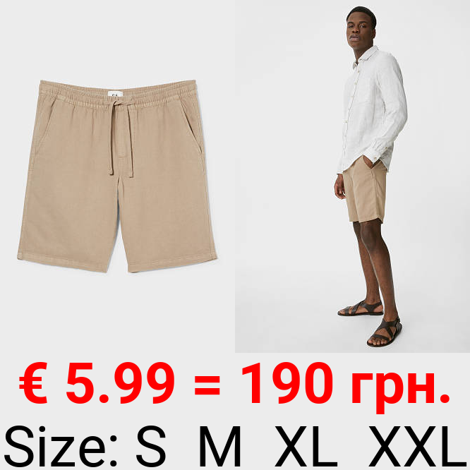 Shorts - Leinen-Mix