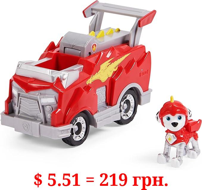 Paw Patrol, Rescue Knights Marshall Transforming Toy Car with Collectible Action Figure, Kids Toys for Ages 3 and up