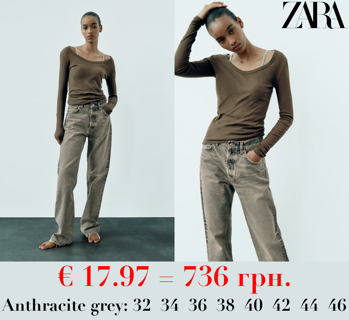 TRF BOYFRIEND LOW-RISE JEANS