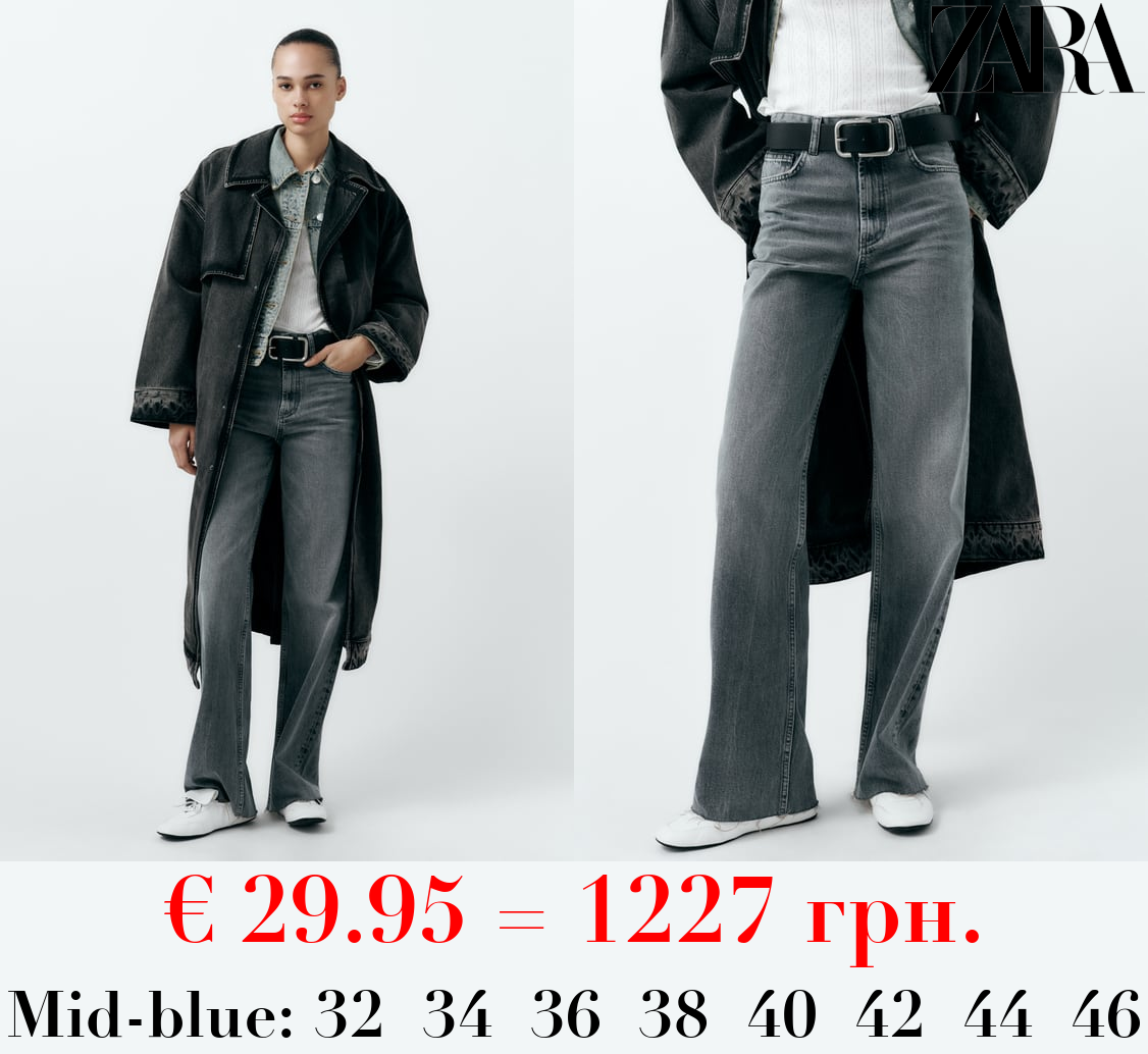 TRF HIGH-RISE WIDE-LEG JEANS