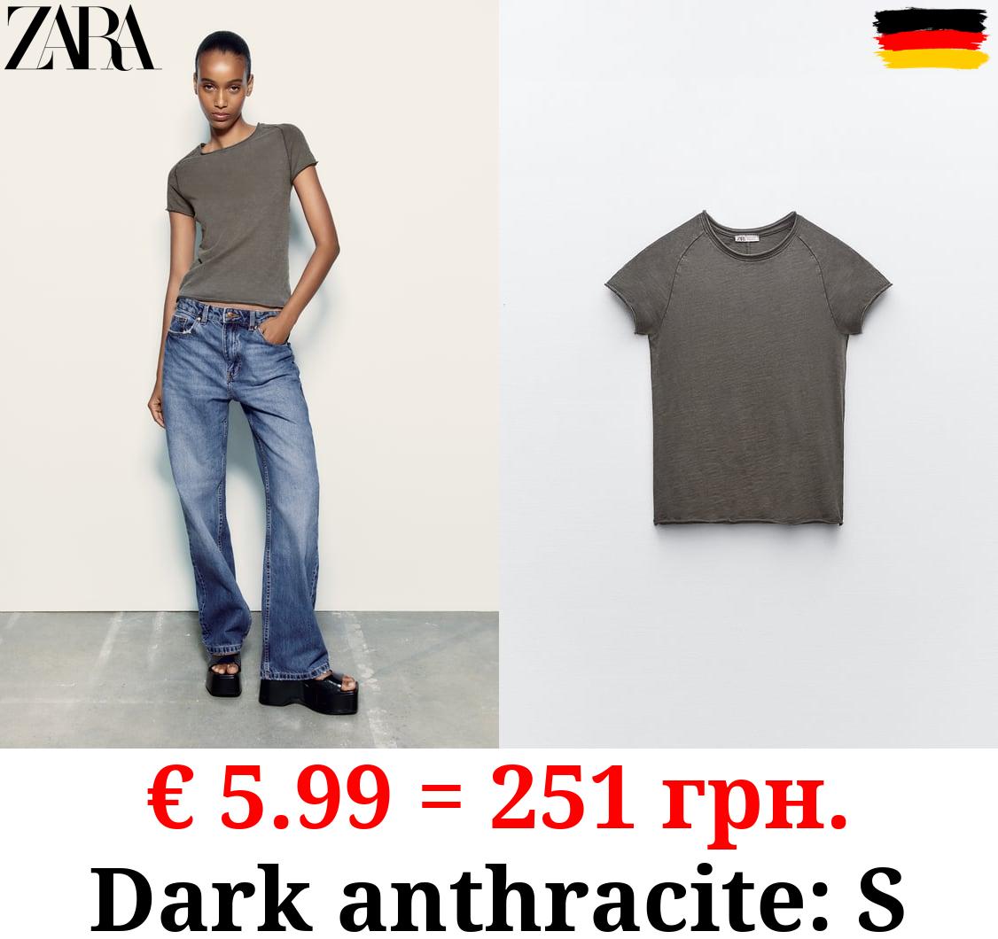 VINTAGE-EFFECT T-SHIRT WITH SEAMS