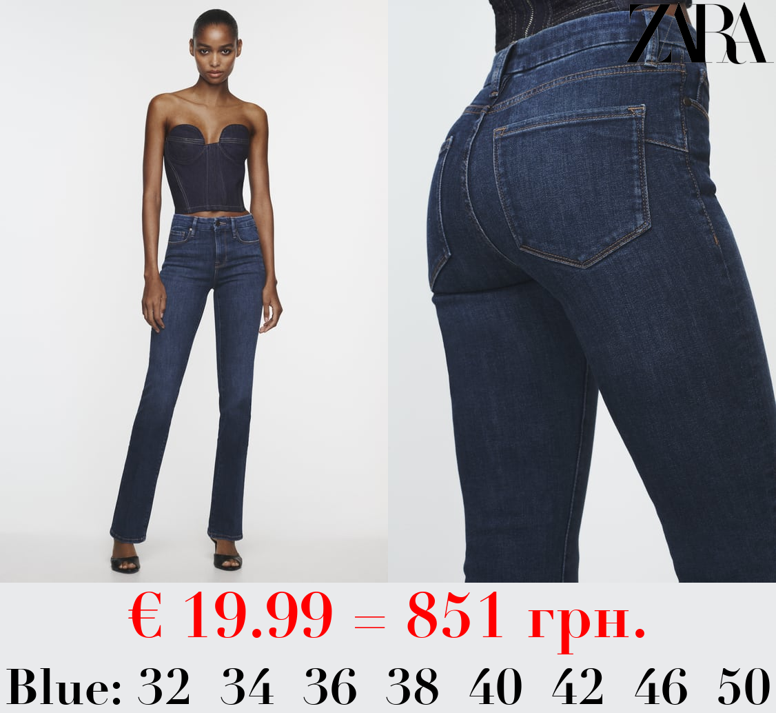 ZW BOOT-CUT MID-RISE CONTOUR JEANS