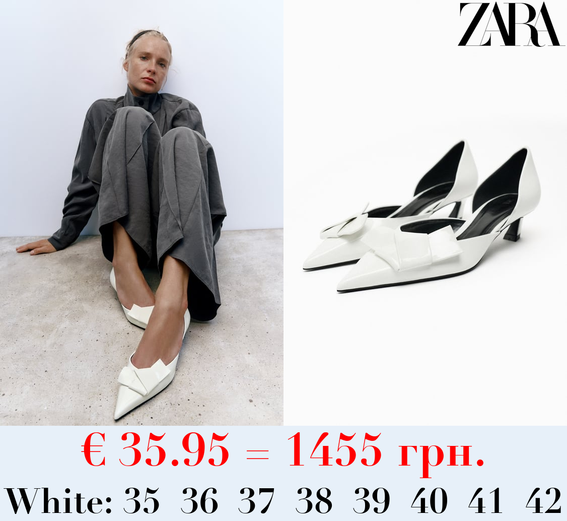 HEELED SHOES WITH BOW DETAIL