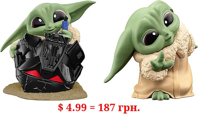STAR WARS The Bounty Collection Series 5, 2-Pack Grogu Figures, 2.25-Inch-Scale Helmet Hijinks, Peek-A-Boo, Toy for Kids Ages 4 and Up (F5941)
