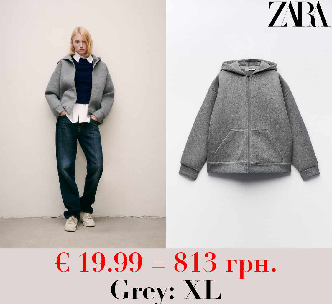 SOFT NEOPRENE-EFFECT BOMBER JACKET