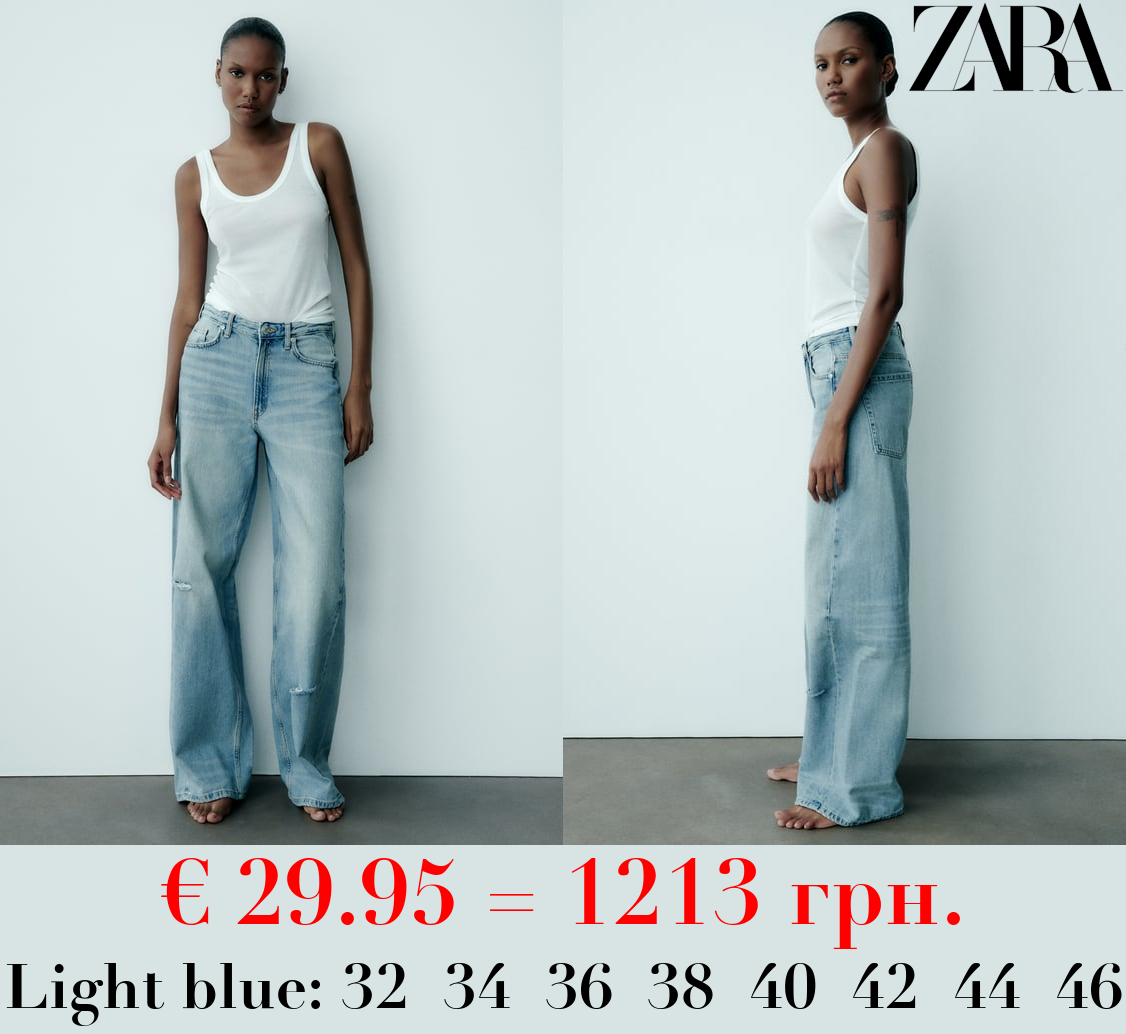 TRF WIDE-LEG MID-RISE FULL LENGTH JEANS