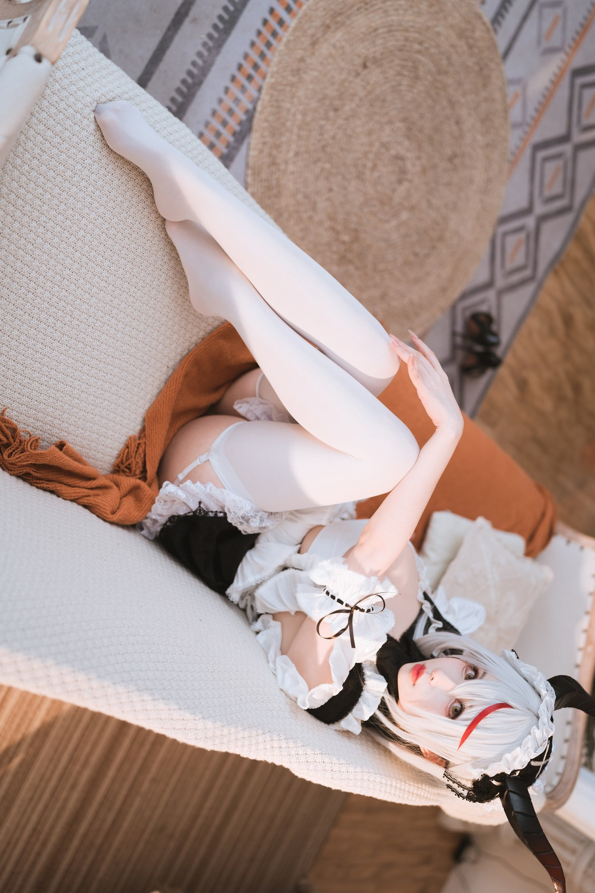 Cosplay rioko凉凉子 妄想航线 港区的龙女仆 23