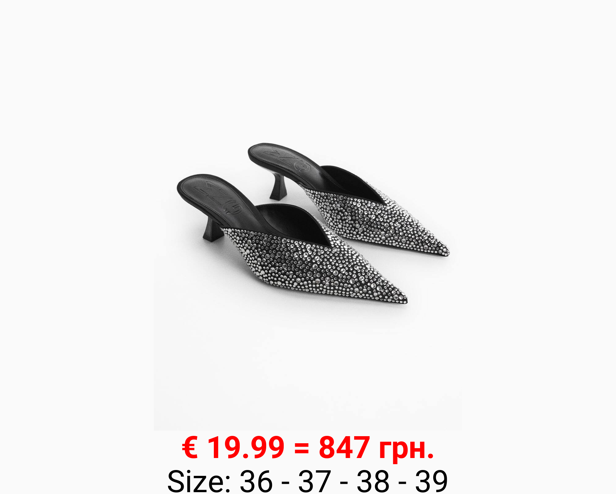 Zapatos strass punta