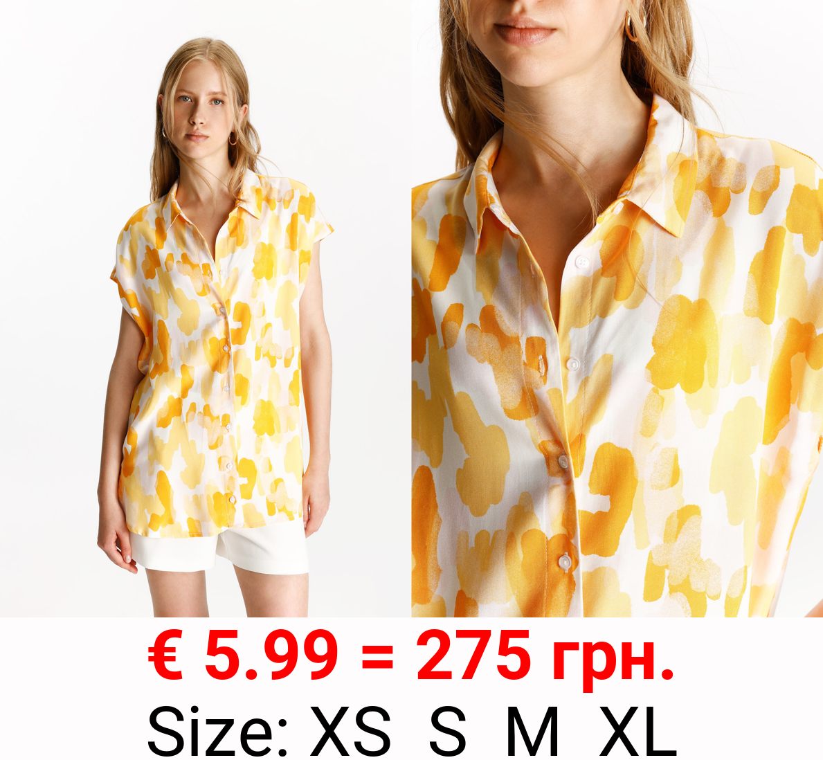 Flowing sleeveless shirt