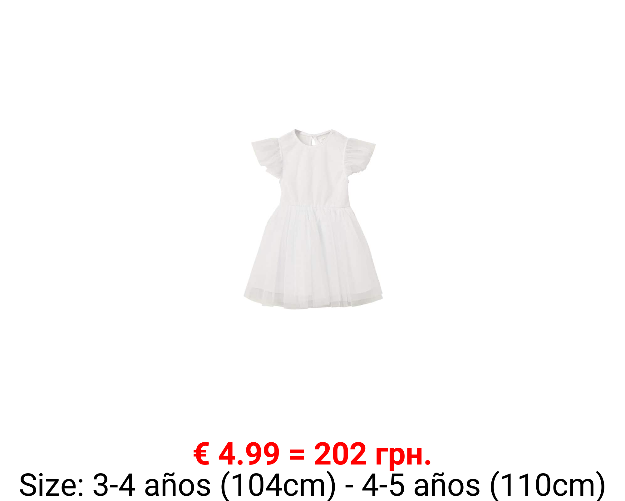 Vestido falda tul
