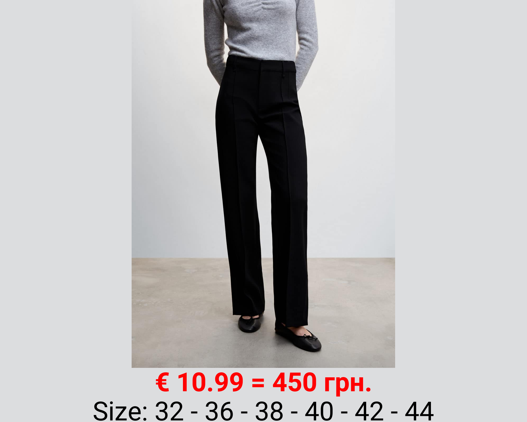 Pantalón recto aberturas