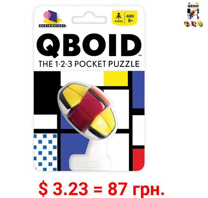 QBOID BRAINTEASER - Brainwright - The 1-2-3 Pocket Puzzle