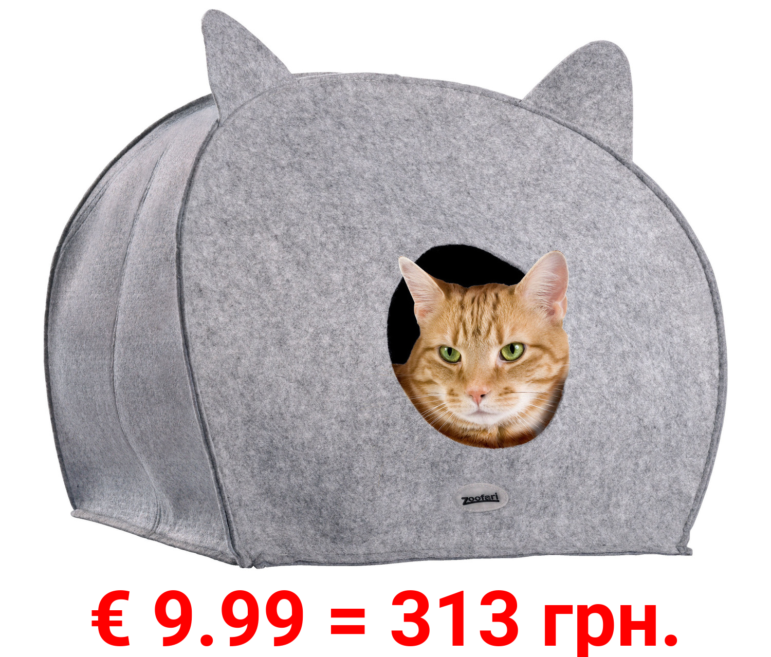 ZOOFARI® Katzenhöhle mit Kissen