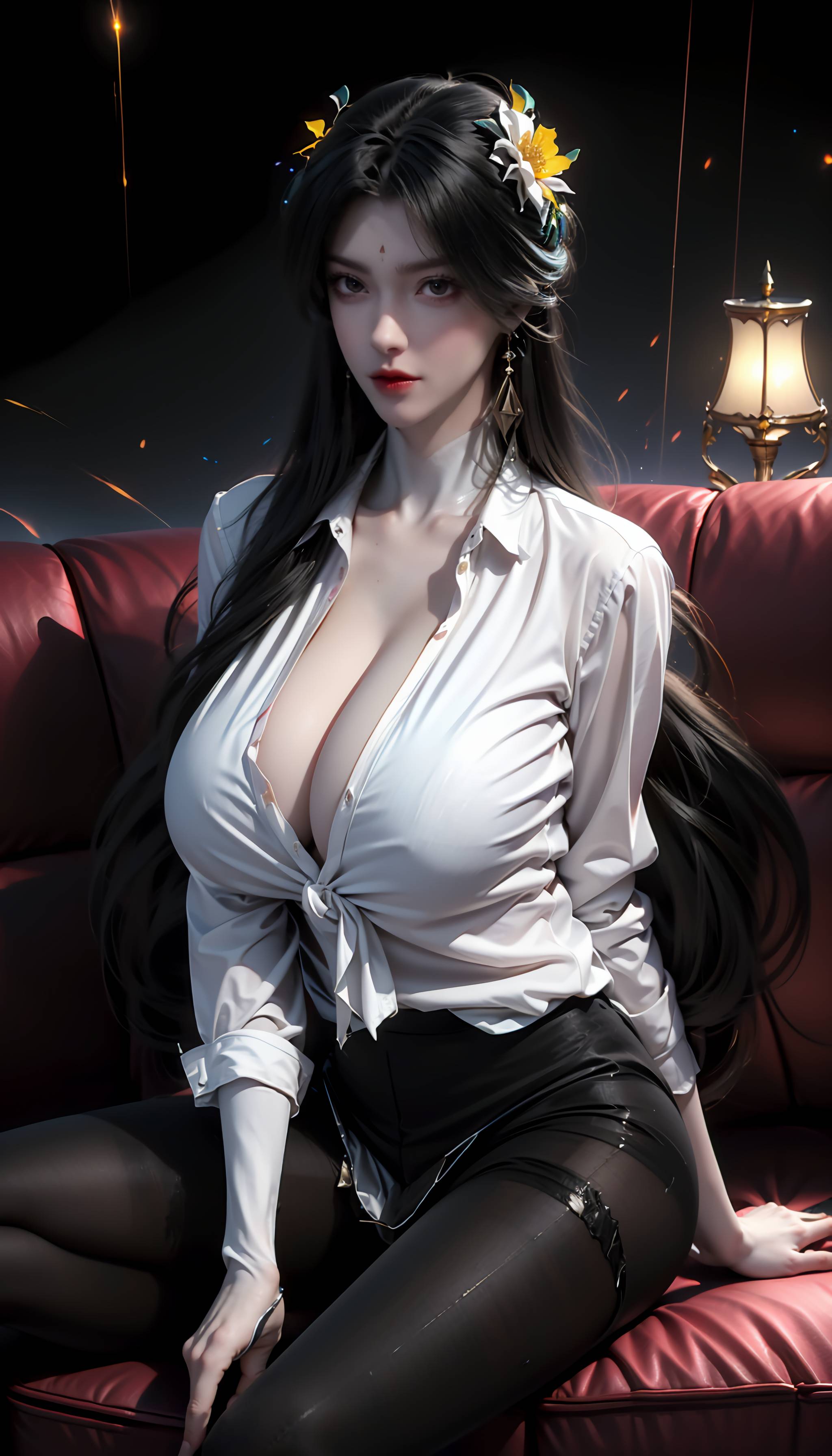 图片[38]-完美世界-柳神 黑丝衬衫-六色网
