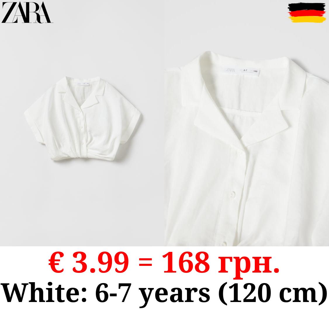 FLOWING CROPPED SHIRT