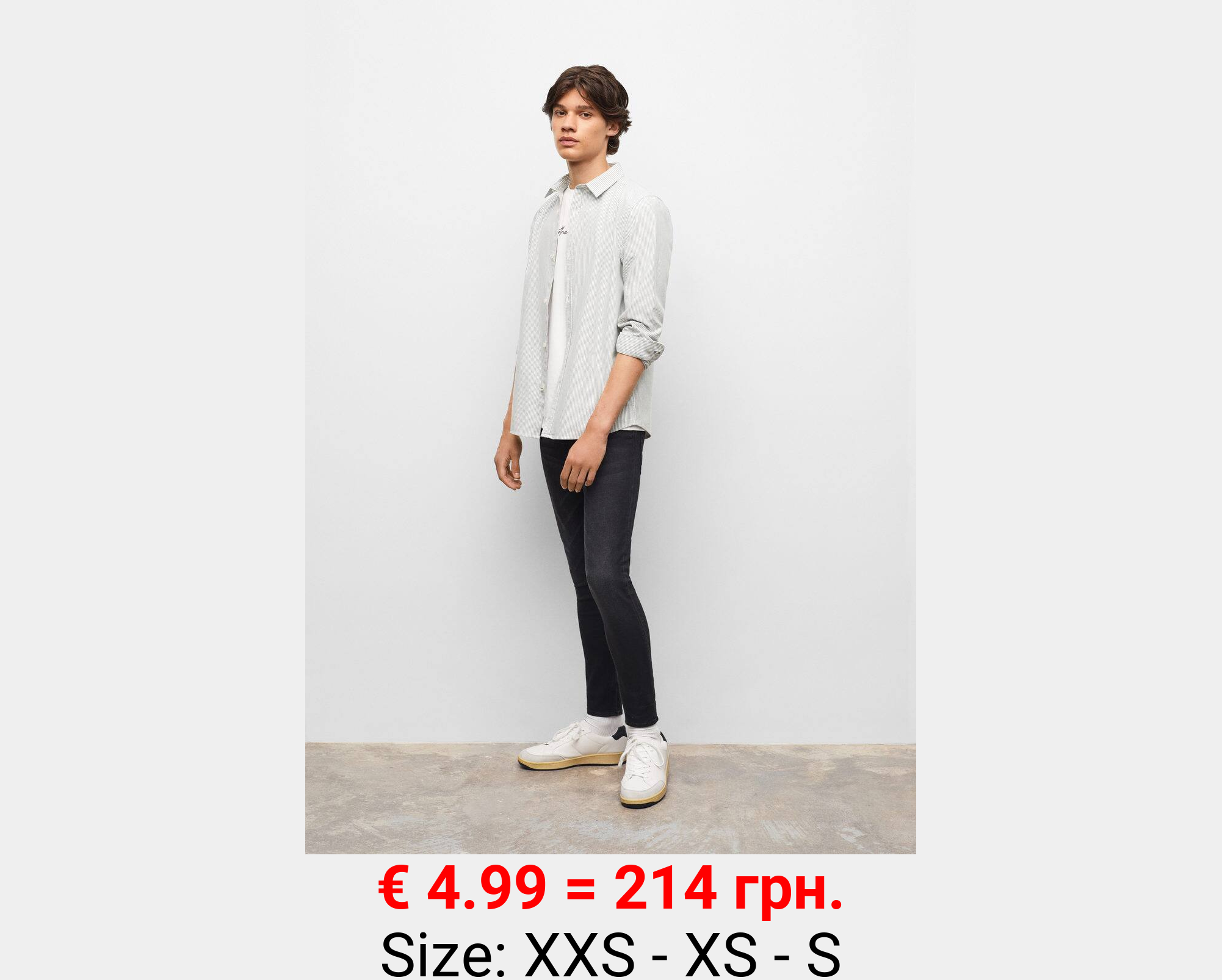 Camisa regular fit algodón orgánico