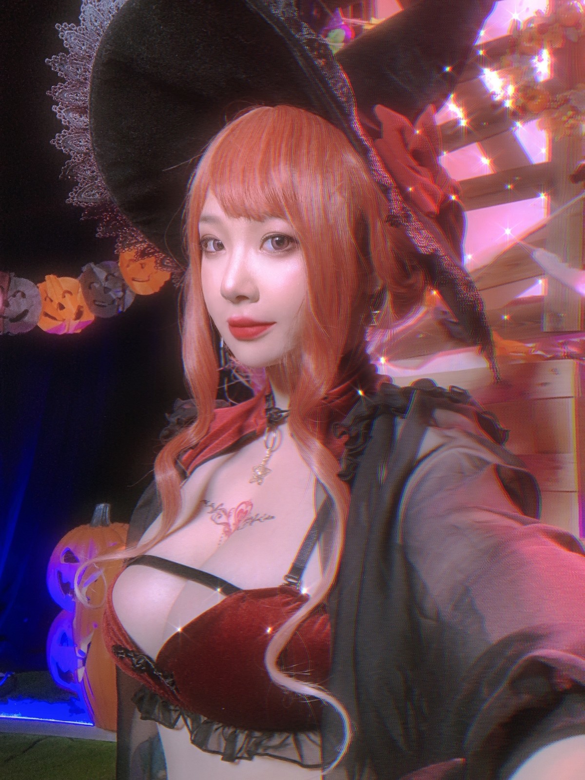 Cosplay 皮皮奶可可爱了啦 万圣节女巫 43