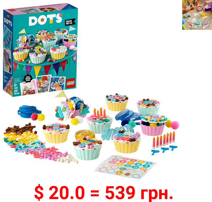 LEGO DOTS Creative Party Kit 41926 DIY Craft Decorations Kit; Creative Group Play Activity (622 Pieces)