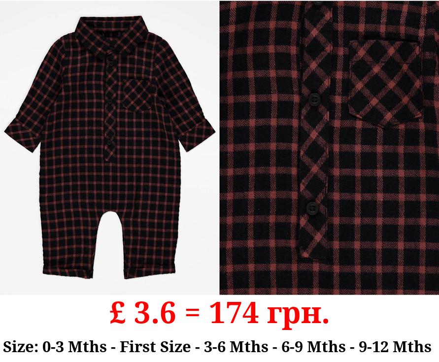 Black Checked All In One