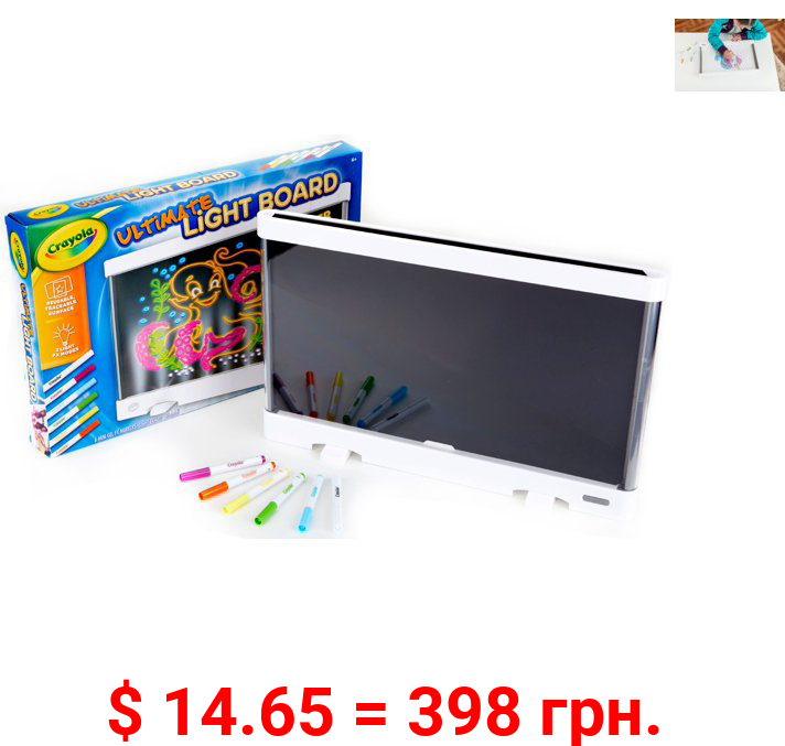 Crayola Ultimate Light Board Drawing Tablet Coloring Set, Child Ages 4+, Unisex