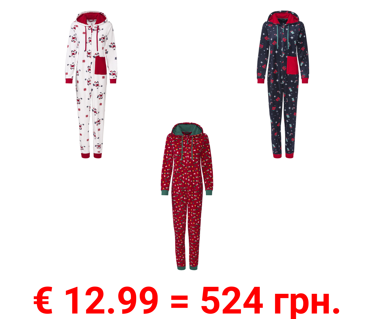 esmara® Jumpsuit in weihnachtlichem Design