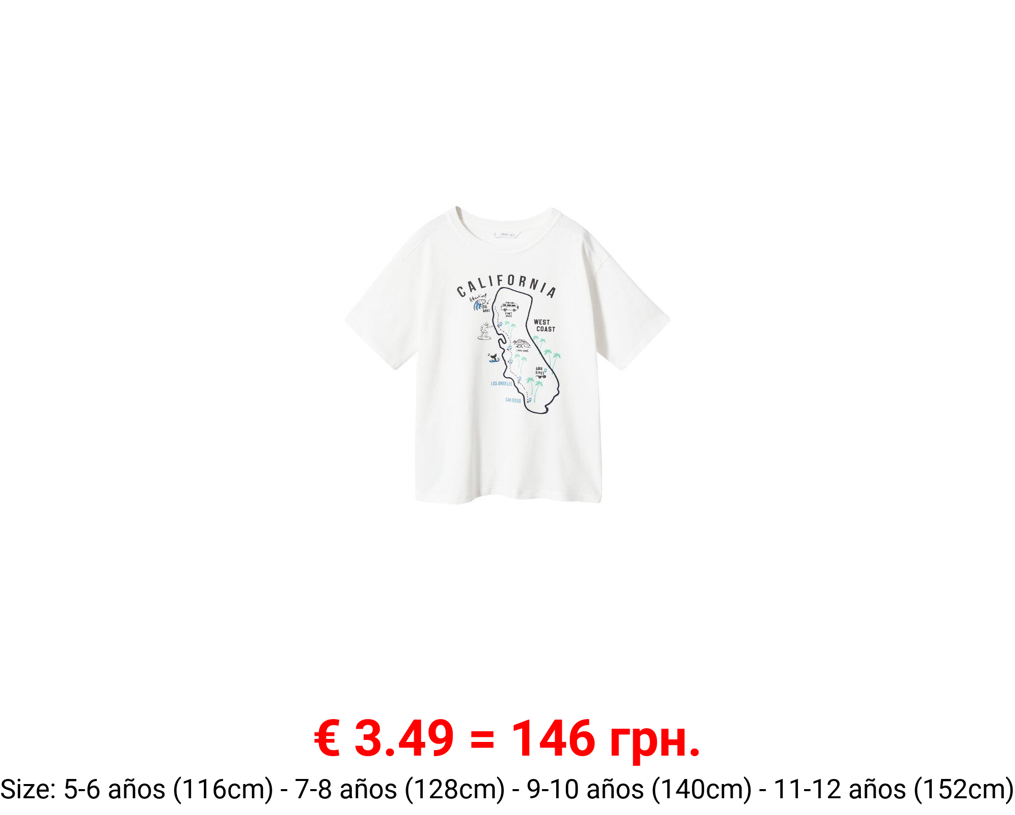 Camiseta estampada algodón