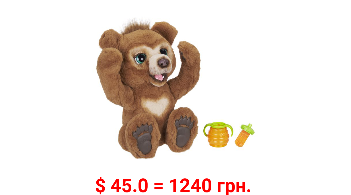 furReal Cubby, the Curious Bear Interactive Plush Toy, 3-in-1 Accessory