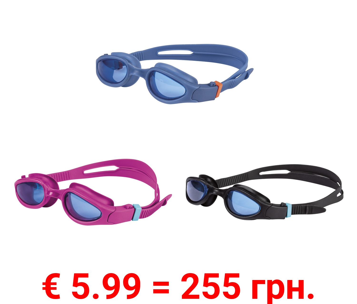 CRIVIT Schwimmbrille, mit Anti-Fog-Beschichtung