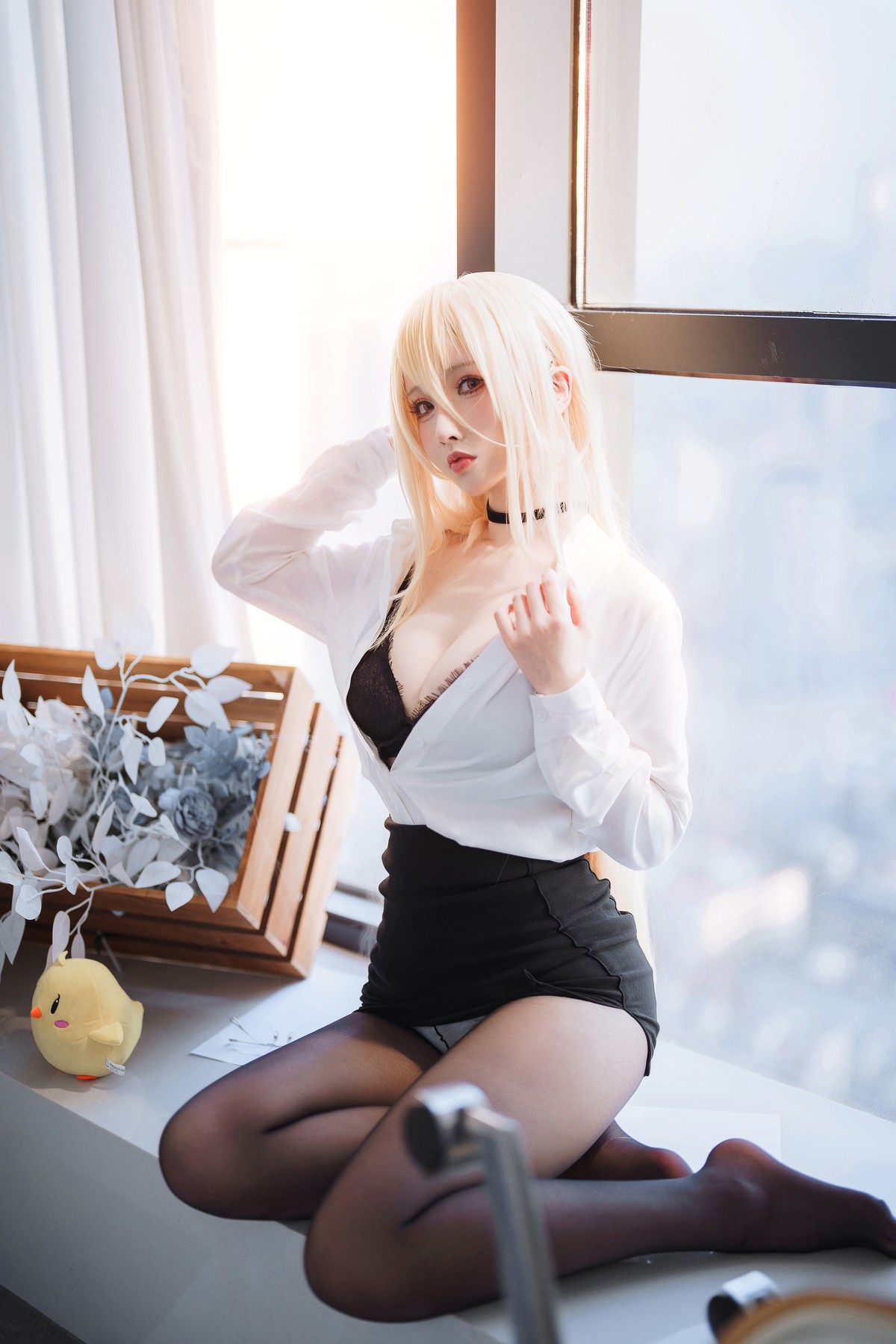 Cosplay rioko凉凉子 碧蓝航线 冤仇 办公室的意外 6