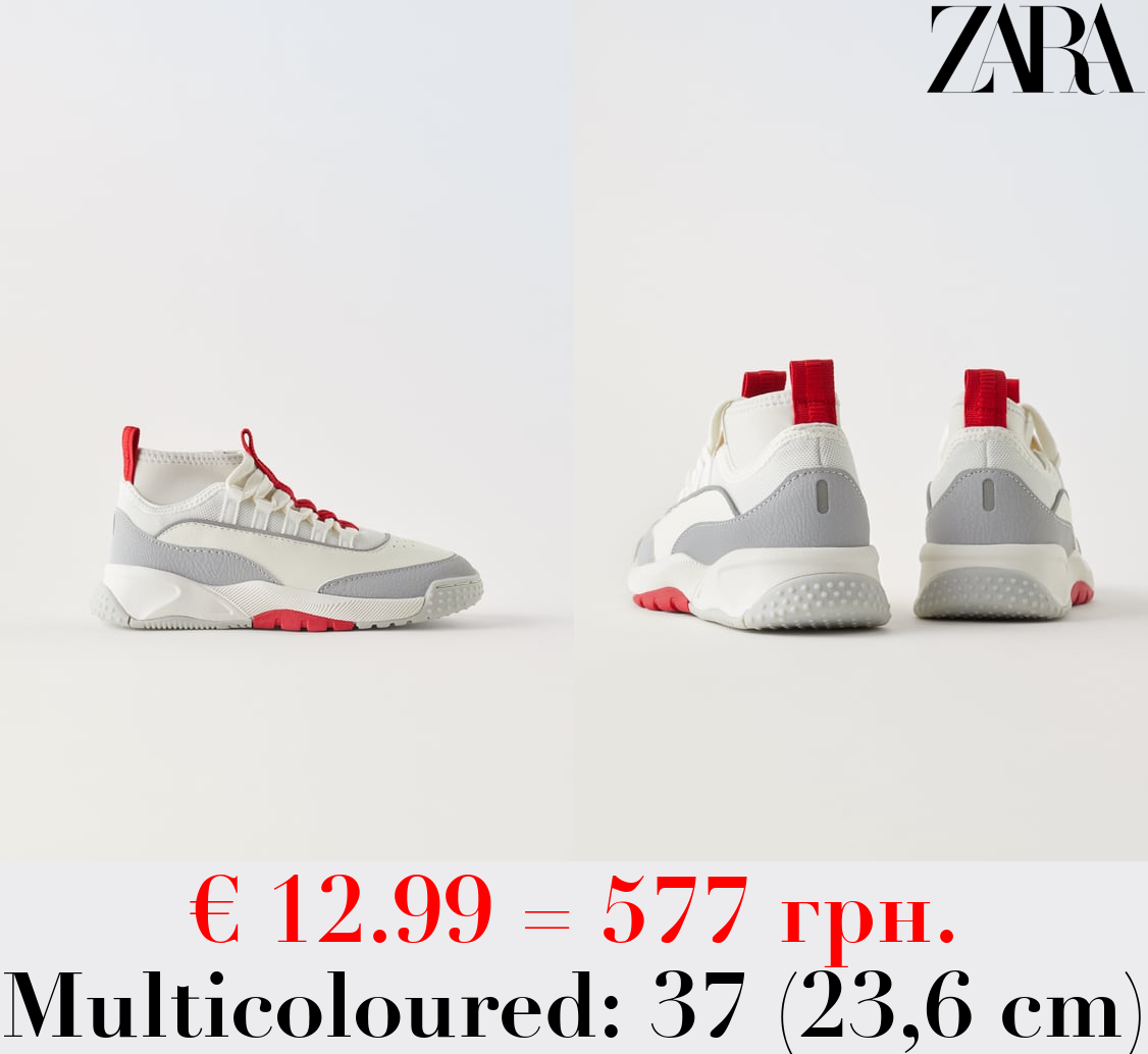 MULTI-PIECE HIGH TOP SNEAKERS