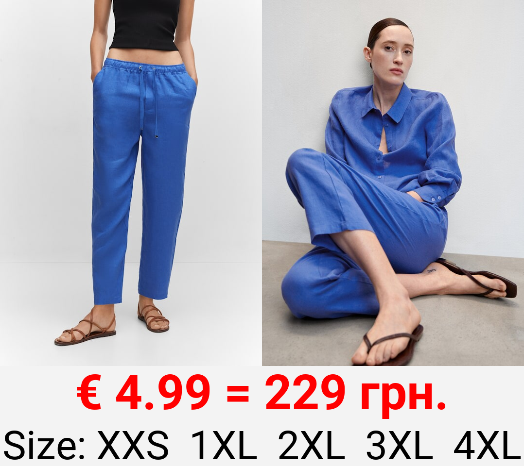 Pantalón 100% lino