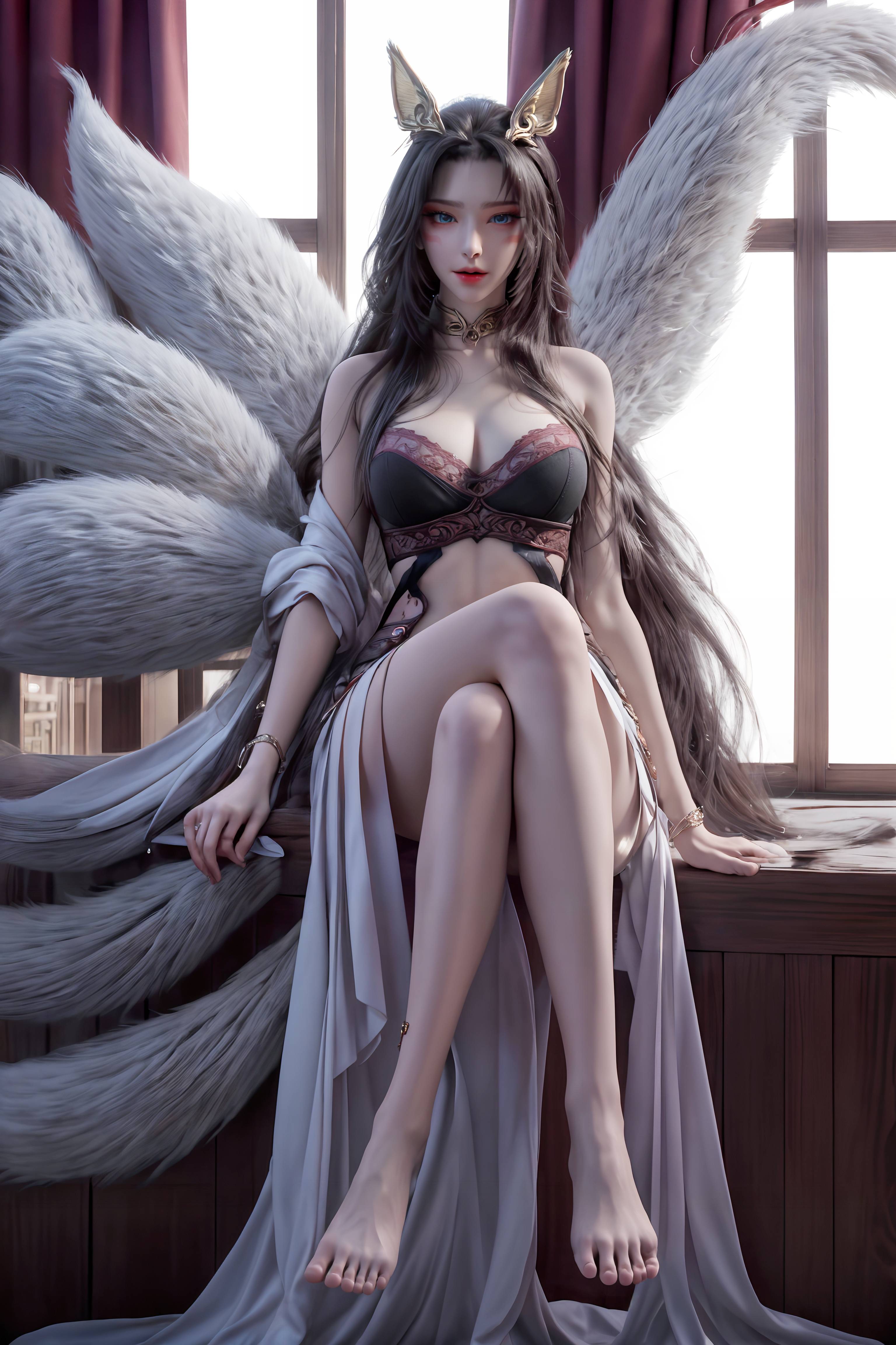 图片[11]-完美世界-天狐仙子 逼真狐尾-六色网