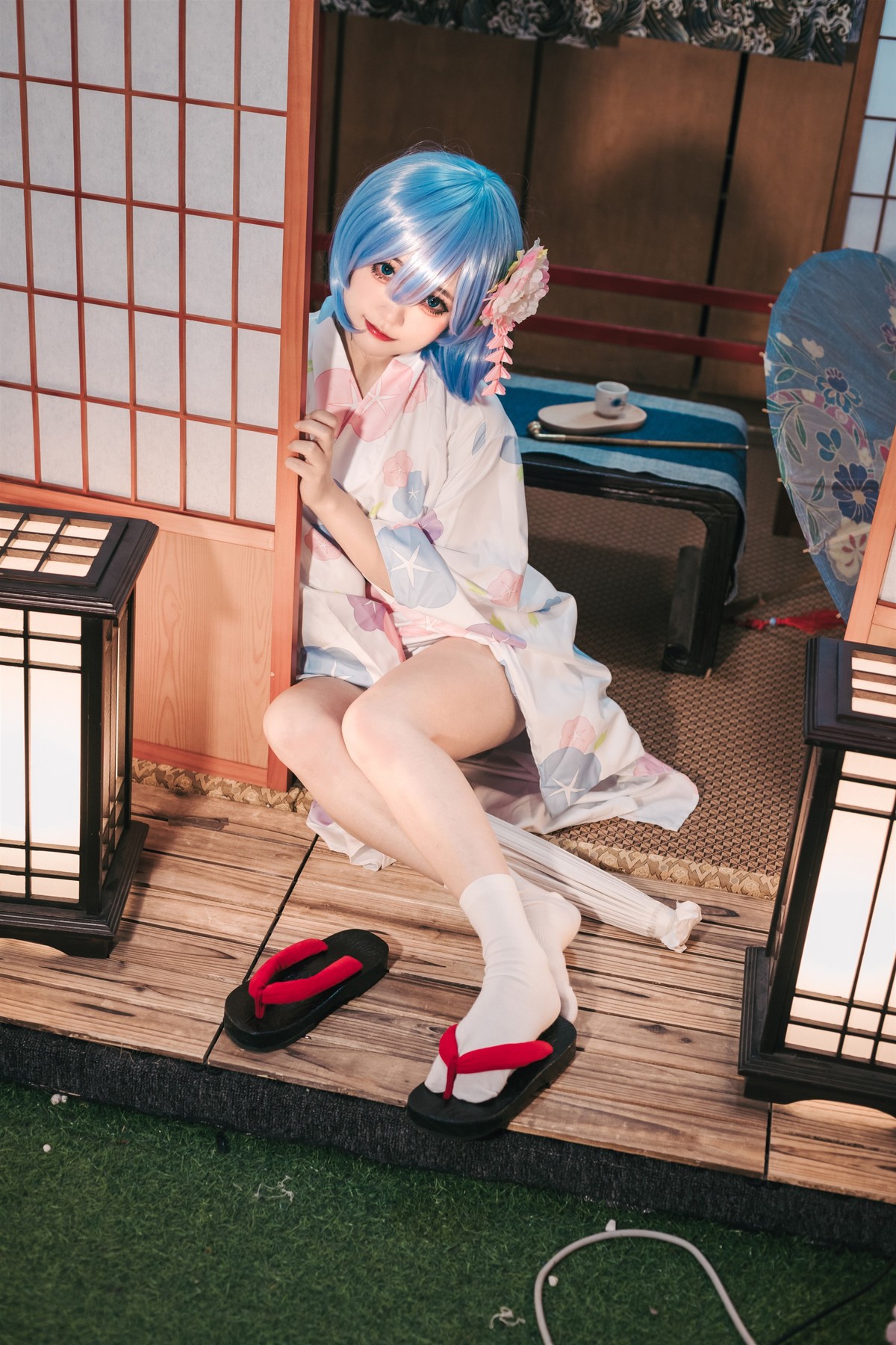 Cosplay 神沢永莉 蕾姆和风 9
