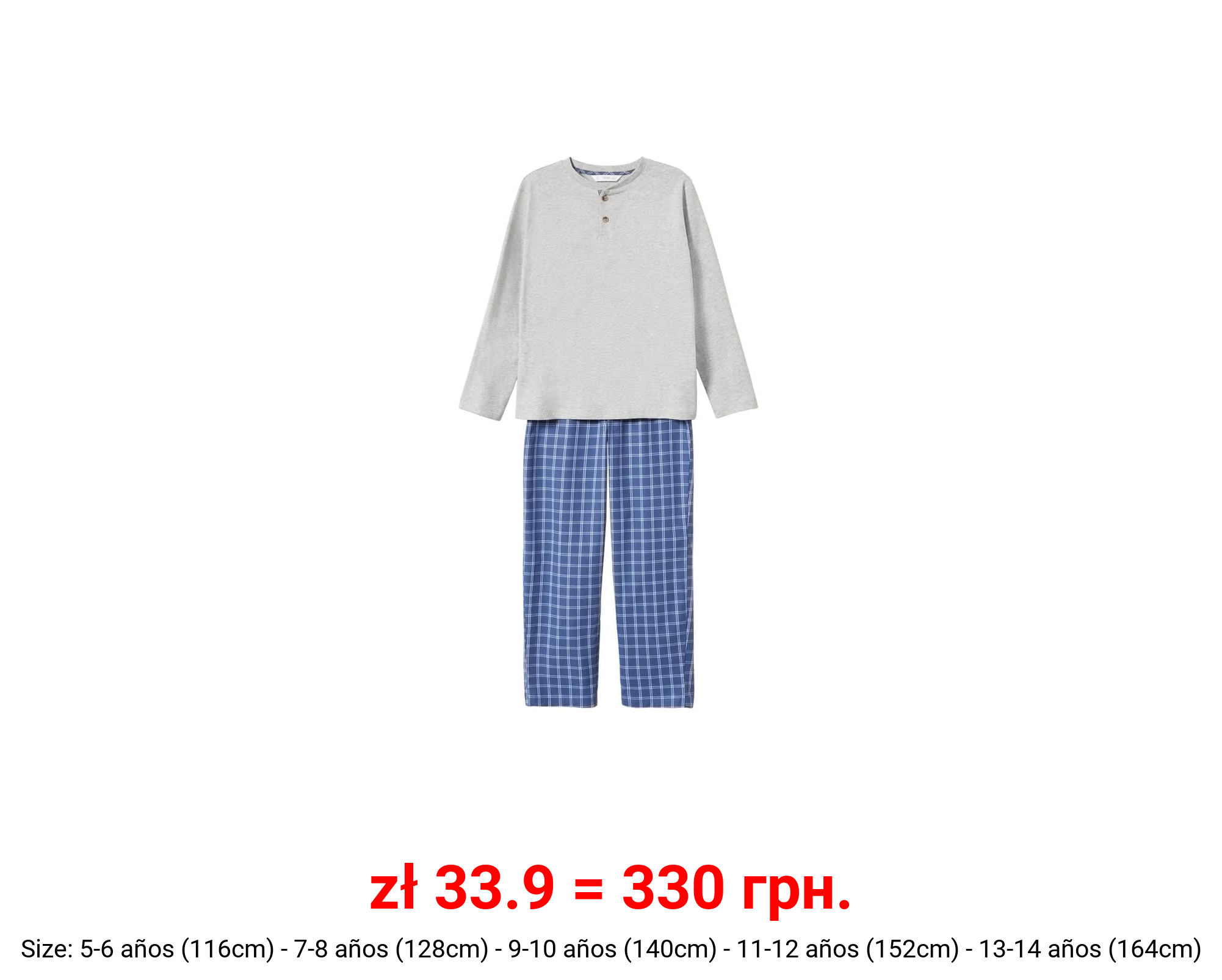 Pijama largo algodón