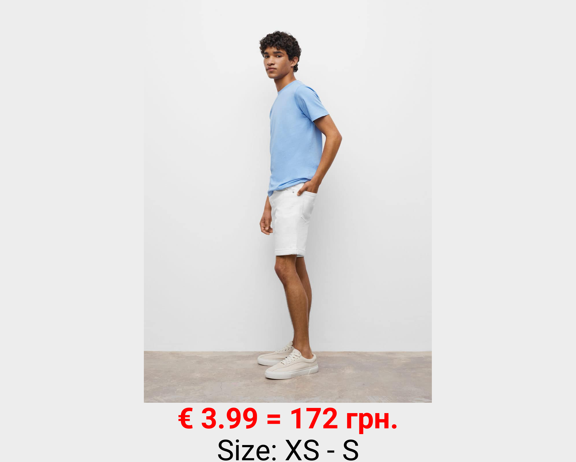 Bermudas denim algodón