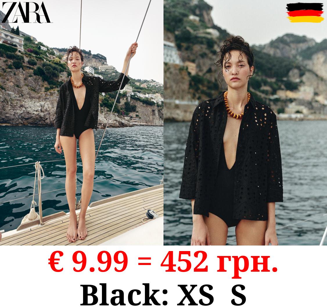 ZW COLLECTION EMBROIDERED POPLIN SHIRT