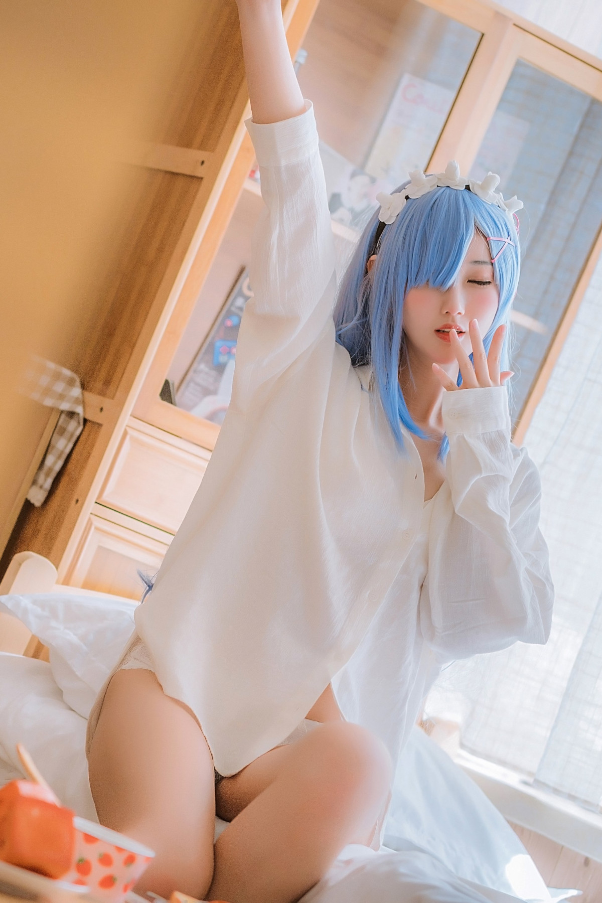 Cosplay 羽生三未图集 蕾姆 22